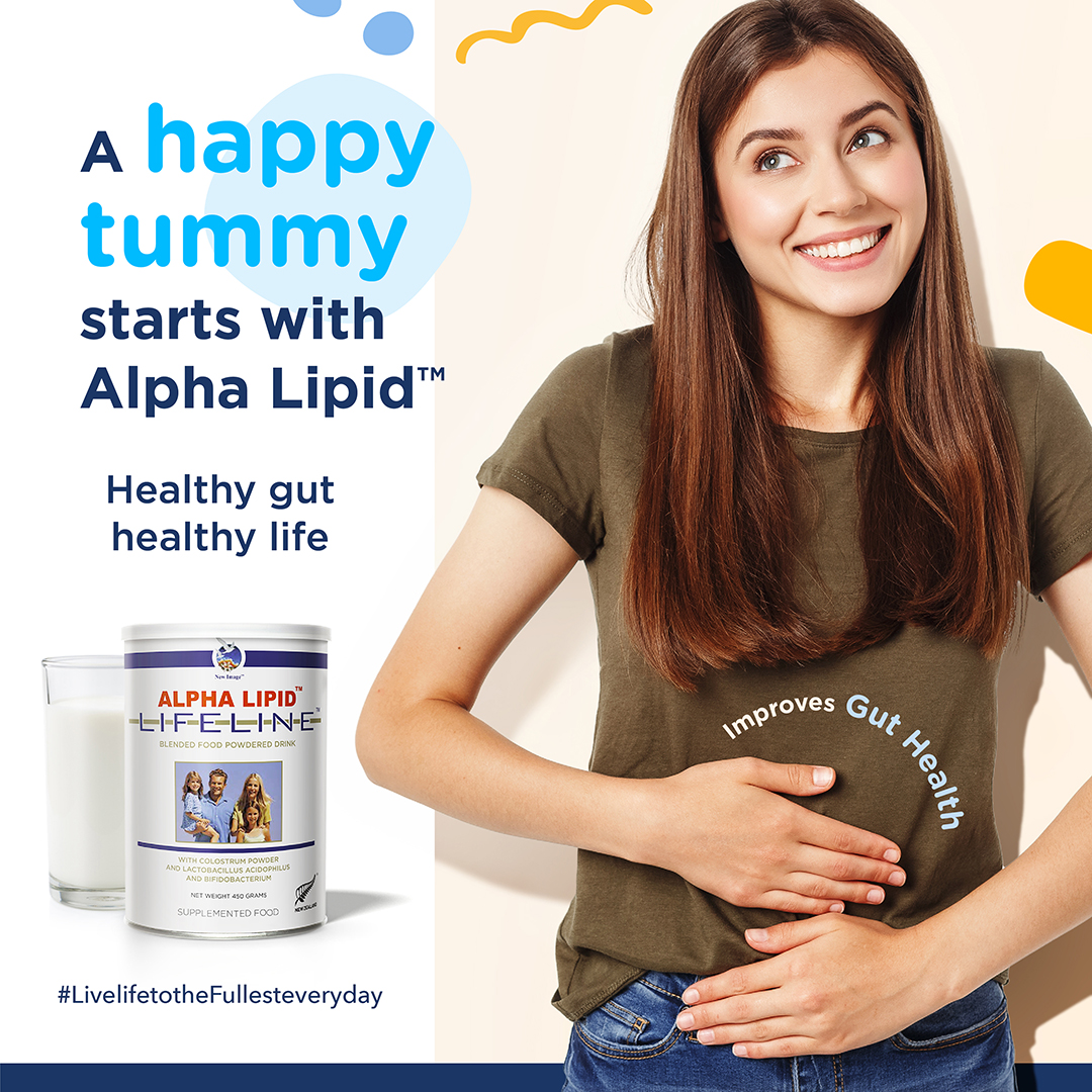 a happy tummy starts with alpha lipid lifeline